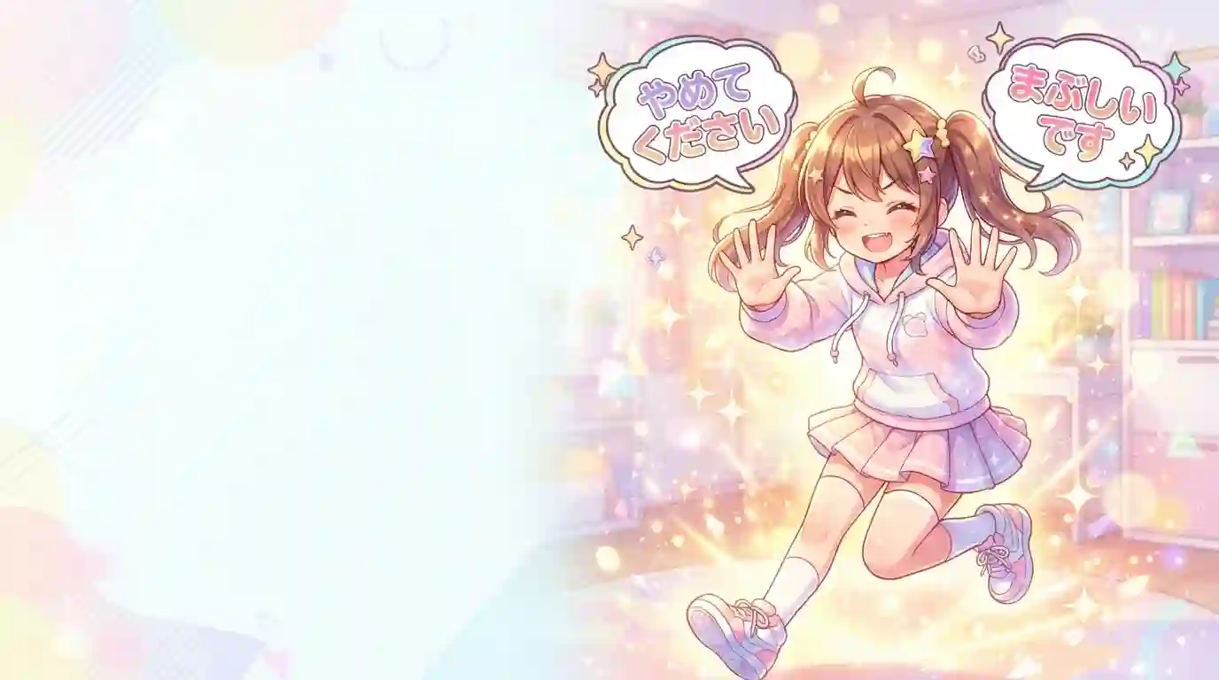 yamete kudasai, mabushii desu