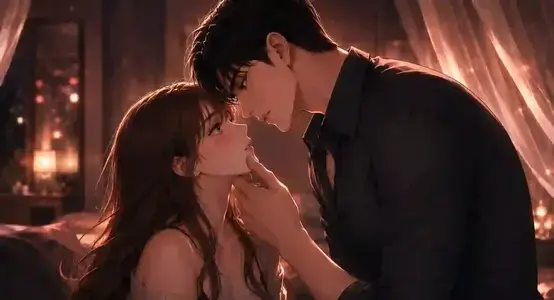 Teach Me First manga premium cover artwork featuring the main characters in a romantic setting